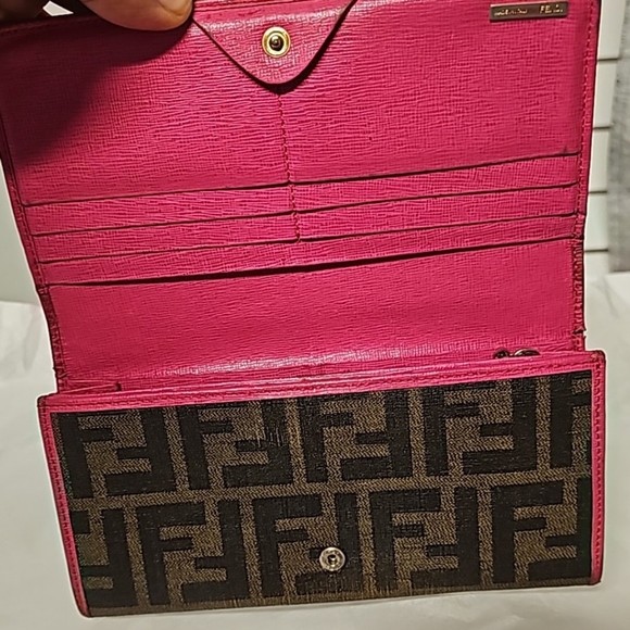 FENDI Zucca PVC Leather Bifold Long Wallet - Picture 7 of 7